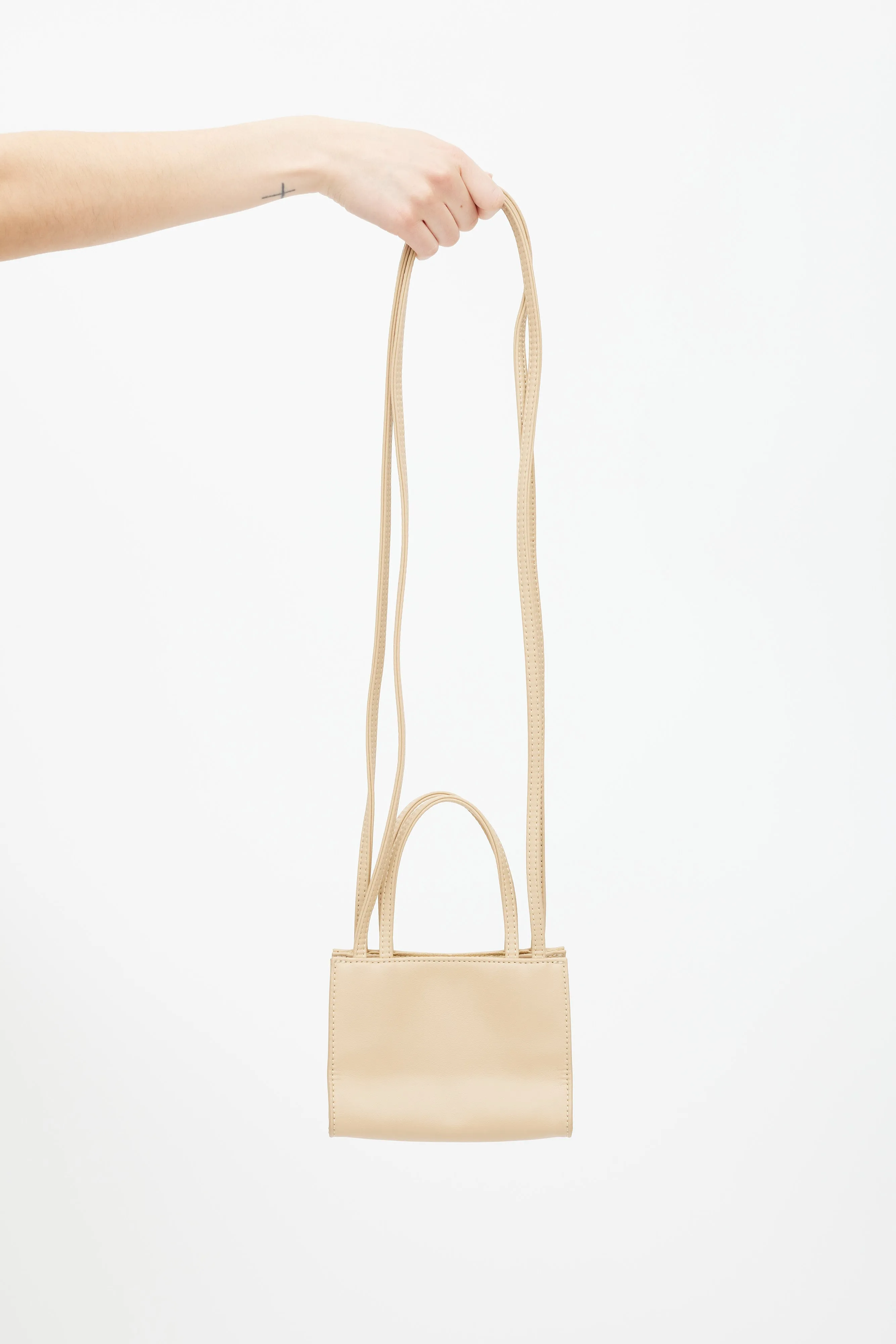 Beige Small Shopping Bag